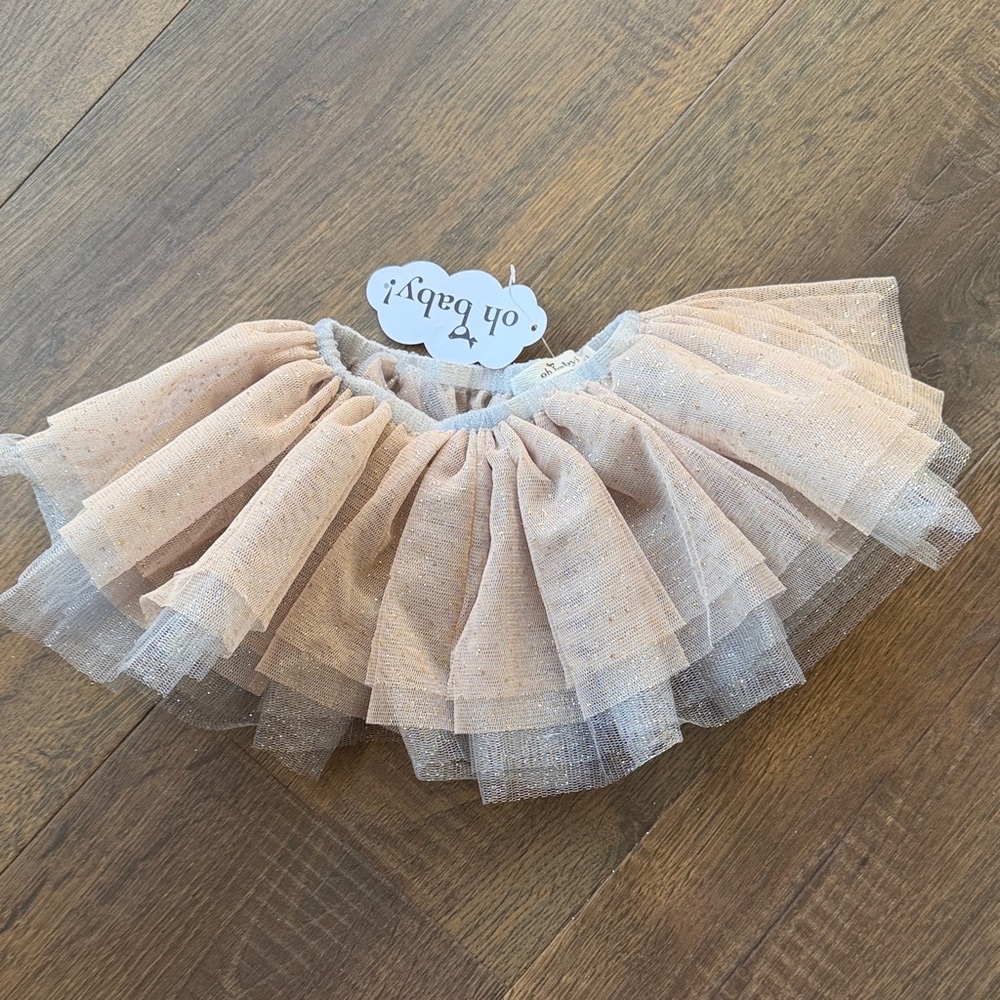 NWT Sparkly Tulle Baby Skirt